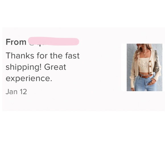 2 Piece Knit Set: Beige Tube Top & Cardigan - Picture 6 of 7